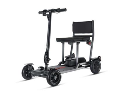 Trotinete Elétrica com 4 Rodas Freejoyer F7 PLUS Motor 300W Bateria 36V21Ah Velocidade 15km/h Autonomia Máxima 35km Cinza