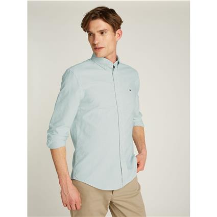 Camisa em popelina às riscas, Tommy Hilfiger