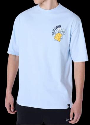 T-shirt New Era New Era MLB New York Yankees Food Graphic Oversized T-Shirt