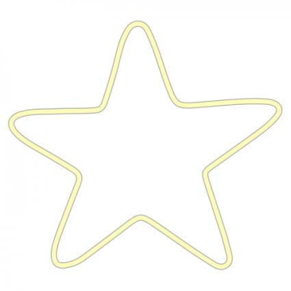 Led Sign 40 Star (warm white)