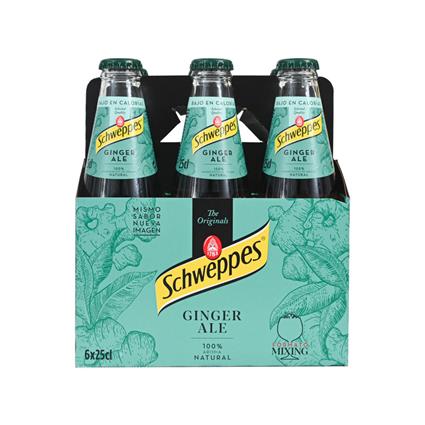 Refrigerante Ginger Ale Pack 6 x 25cl Schweppes