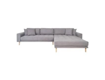 Sofá cinza claro 4 almofadas LIDO LOUNGE SOFA