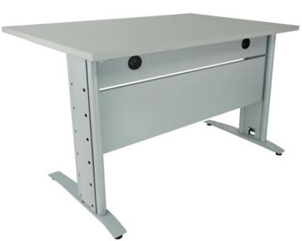 Secretária Soho 1200x800x750mm Cerejeira / Antracite - Elegância e Funcionalidade
