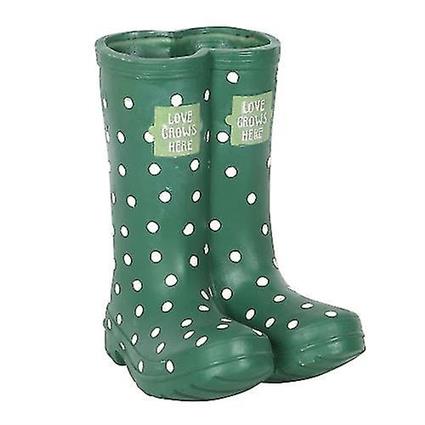 Something Different Algo diferente Wellington Botas Planter Luz verde One Size