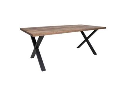 Mesa de jantar em carvalho fumê com borda reta 95X200Xh75 cm MONTPELLIER SPISEBORD