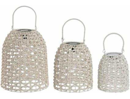 Conjunto de Lanterna ITEM Ratan Sintético LED (3 Set Solar)