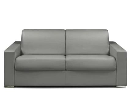 Sofá Cama DUNLOPILLO (194 x 94 x 85 Tamanho Cama: 140 - 159 cm - Pele Sintética - Cinzento)