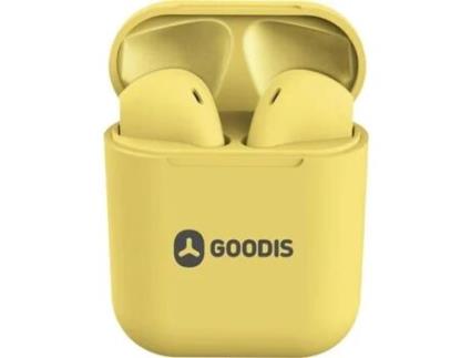 Auriculares Bluetooth True Wireless GOODIS (Outlet Grade A - In Ear - Microfone - Amarelo)