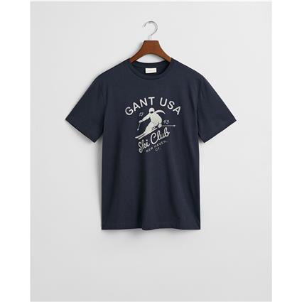 Gant Camiseta De Manga Curta Winter Sports Graphic