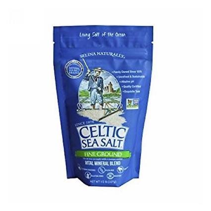 Celtic Sea Salt Sal do Mar Celta Sal Marinho Fino Mar, 8 Oz (Pacote de 1)