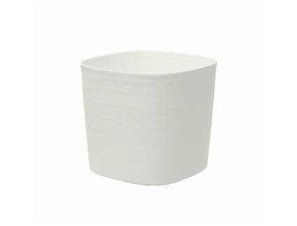 Pote com reserva de água - GARDEN ID Respect - Branco 40 x 40 cm - 100 lixo doméstico - 100 reciclável - Superfície estruturada.