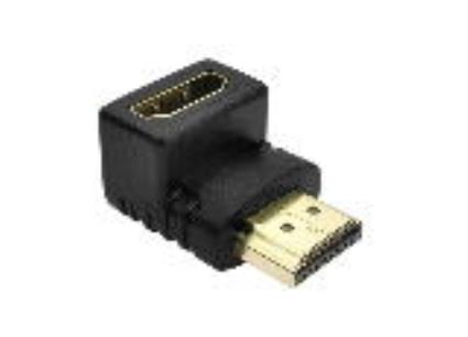Adaptador HDMI Macho para HDMI Fêmea com angulo 90° - ®