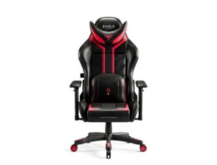 Cadeira gaming tamanho normal Diablo X Ray 2.0 preta, vermelha Dcr