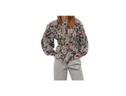 Blusa de Mulher MANGO Floral Solta Julia Poliéster (M)