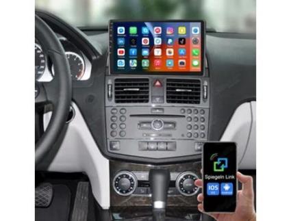 Ibeafilly Autorrádio Multimédia Gps 9 Ecrã Para Mercedes Benz C-klasse, Android 13 Carplay 2go 32 Go