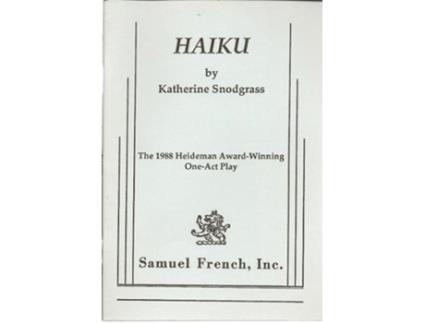 Livro Haiku de Katherine Snodgrass (Inglês)