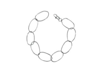 Pulseira de Mil Correntes 100% Elo Soldado em Prata PLATA ÚNICA