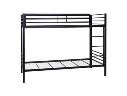 Beliche Mog Casa Completo Corrimão Escada Metálica Modelo Christian Tubular I-FLAIR Aço Metal Preto (96.5x208x164.5cm)