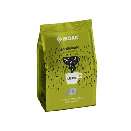 Café Cápsulas ForYou Single MOAK Descafeinado 100un (10 sacos com 10 cápsulas)