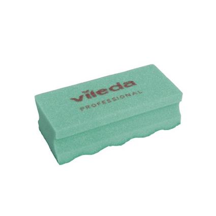 Esfregão Esponja Salva Unhas 6x14cm Vileda Professional Verde 10un