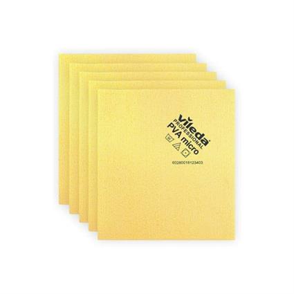 Pano PVAmicro 38x35cm Amarelo Vileda Professional 5un