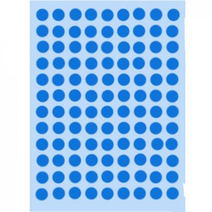 Etiquetas Redondas 08mm Azul Claro Herma1843 540un