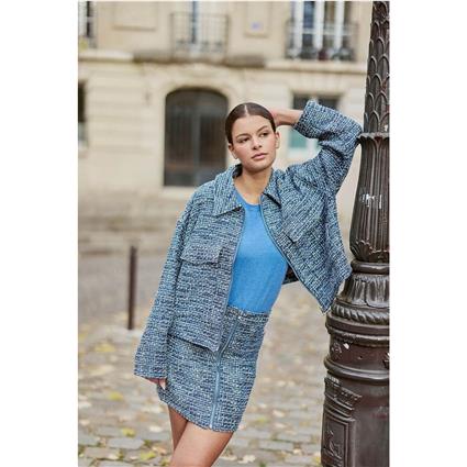 Casaco curto oversize em tweed, VANE, La Petite Etoile