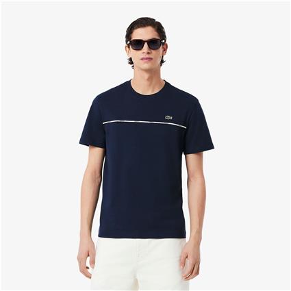 T-shirt em jersey com debrum Lacoste, Lacoste