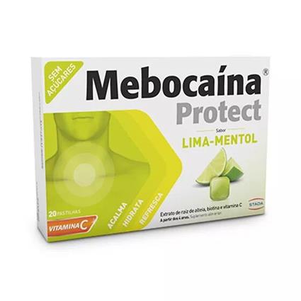 Mebocaína Protect Lima-Mentol x20 Pastilhas