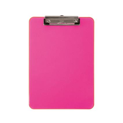 MAUL Pranchetao, para A4, Plástico, Rosa Transparente