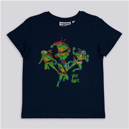 Tartarugas Ninja - Azul - T-shirt Algodão Menino tamanho 6