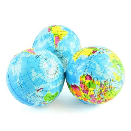 Bola Antiestresse Globo Terrestre 10cm