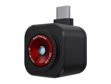 Máquina fotográfica termográfica Cq Abax preta 320 x 240 pixels Seek Thermal