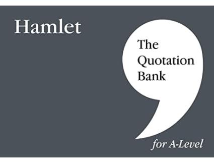 Livro The Quotation Bank Hamlet A-level Revision And Study Guide For English Literature De The Quotation Bank (inglês)