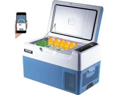VEVOR Geladeira para Carro 22L Compressor Portátil Pequena Geladeira para Carro