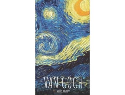 Livro Van Gogh 2021 Diary Slim Pocket Calendar, Week To View, Monthly Planner, Date Book With Holidays Contacts Passwords De Llama Bird Press (inglês)