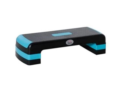 Plataforma Step Pp Cor Azul e Preto 78X28X20 Cm HOMCOM