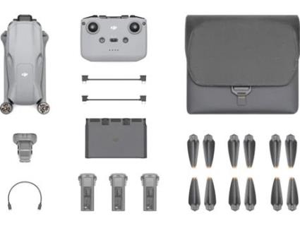 Drone Dji Air 3 Combo Rc N2 Yemaesre (4k Autonomia Até 46 Min Cinzento)