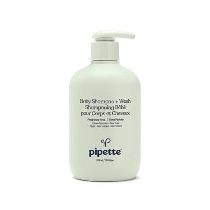 Shampoo + Wash Pipette Baby, Sem Fragrância, 12 Oz