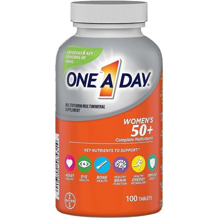 One A Day Comprimidos Multivitamínicos para Mulheres 50+, 100 Ea