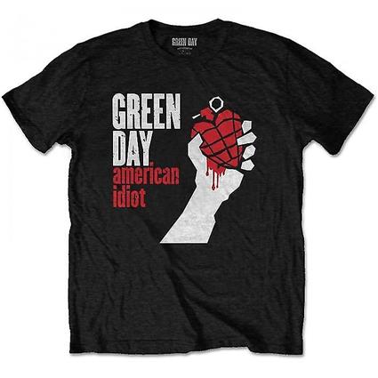 Camiseta Americana Adulto Americano Americano do Green Day Preto 5XL