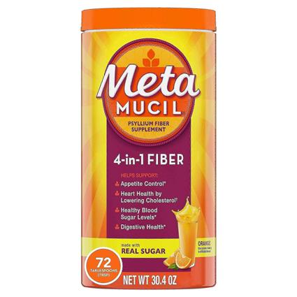 Metamucil fibra Multihealth em pó, laranja, 72 Doses 30,4 Oz