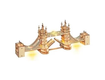 Maqueta Madera Con Luces Led Del Puente De Londres Tg412 Rolife Madnesstoysvolumen
