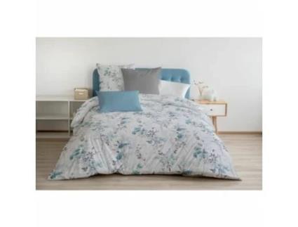 Conjunto De Capa De Edredom Home Linge Passion Pompadour (azul/branco - Floral)