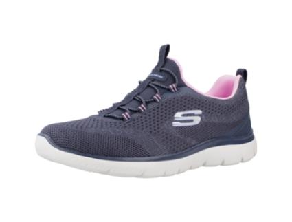 Sapatos de Mulher SKECHERS Tecido Azul (36)