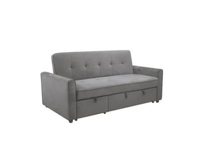 VENPRODIN Sofá-Cama Chaise Lounge 184X98X90-178. Cinza (184 x 98 x 90-178 cm)