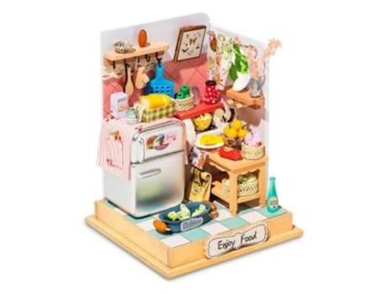 Maqueta Mini Taste Life Cocina Robotime En 3d Con Complementos Madnesstoysvolumen