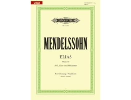 Livro Elias Op. 70 De Edited By Klaus Burmeister Felix Mendelssohn Bartholdy (inglês)
