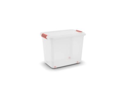 K Latch Box, Caixa De Armazenamento, Laranja, Transparente, Retangular, Monotom, Universal, Transparente Kis