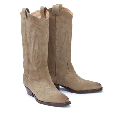 Botas santiags, em pele, Delea, Jonak